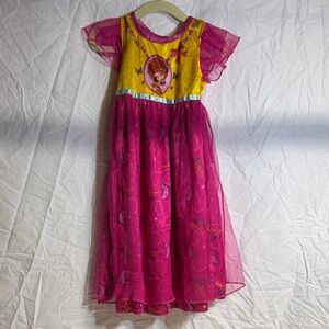 Disney Fancy Nancy Pink and Yellow Dress